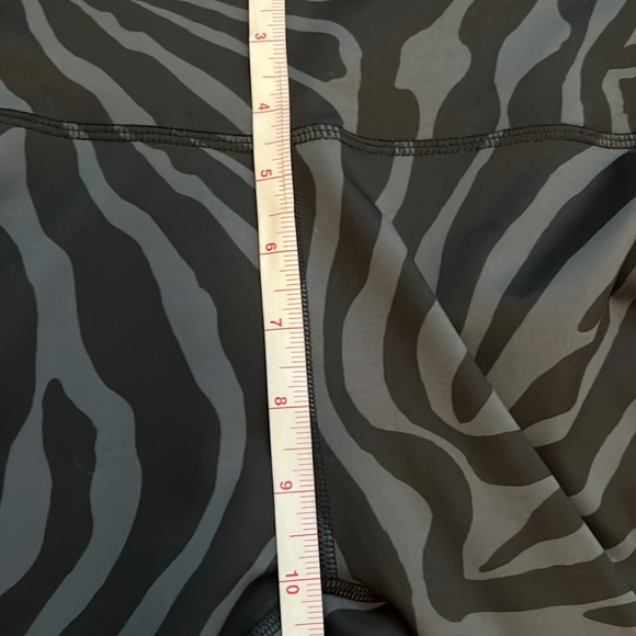 VALANDY Womens Black/Grey Zebra Print High Waist Yoga Leggings Size Small - Picture 8 of 10